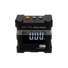 SHAHE New Mini Digital Protractor With Four Sides Magnetic Digital Angle Level Mini Electronic Level Box Digital Inclinometer