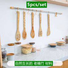 Bamboo Kitchen Tool Engraved Bamboo Utensil Set Burned Bamboo Wooden Tool thumbnail-2