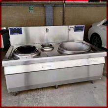 Dezhu 15KW Dual Head Electric Wok Stove; Double Stir-Fry Single Temperature Stove; Restaurant Stir-Fry Stove Can and Toss thumbnail-3