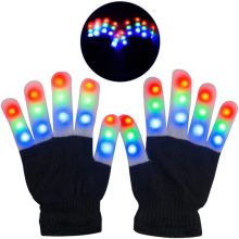 The Noodley Pink Light Up LED Gloves for Kids, Girls and Boys Glowing Flashing Orange, Pink, and Blue Easter Toy