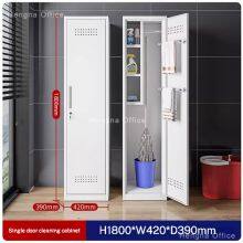 Galvanized Steel Anti-corrosion Janitorial | Durable Outdoor Utility Storage Locker With Mop Hooks| Supply Unit for Parks thumbnail-2