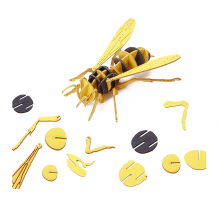 3D Insect Paper Model Bee Assembly Model Paper Crafts 3D Puzzle DIY Toys Gifts for Kids and Adults Teens Boys Girl thumbnail-1