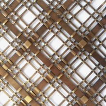 Flat Square Mesh Stainless Steel Decorative Mesh, Other Copper Embossed Mesh thumbnail-5