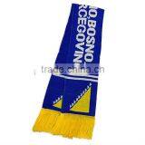 Promotional Custom Knitted Fans Gift Wholesales Scarf,jacquard Knitting Pattern Scarf thumbnail-1