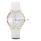 2016 Men Quartz Stainless Steel Back Geniune Leather Wrist Watch thumbnail-5