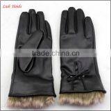 Ladies PU Working Leather Gloves Women Winter thumbnail-2