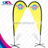 Wholesale Top Sale Advertise Fly Durable Double Side Beach Flag Supplier's Choice thumbnail-3