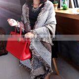 High Quality Star Favourite Warm Thick Winter Wool Scarf Lady Fashion Pashmina Shawl thumbnail-6