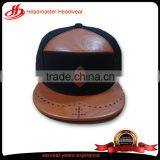 Custom Leather Patch Logo Snapback Hats/caps Watermelon thumbnail-1