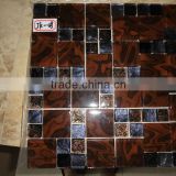 Plastic & Stainless Steel Mixed Glass Mosaic
