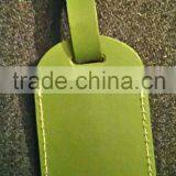 High Quality Bulk Recycled Leather Green Luggage Tag thumbnail-3