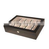 FS1701 Wooden Watch Display Box Large Black Painting Display Glass Top Quality Choice thumbnail-4