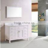 European Solid Oak Wood Bathroom Vanity Cabinet Modern Toilet Cabinet thumbnail-1