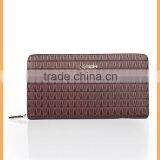 Brown fashion leather ladies clutch purse wholesale