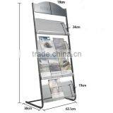 4 Tiers Metal Billboard Magazine Brochure Stand thumbnail-2