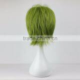 Wholesale Price 13 Inches Green Short Anime Role Kuroko no Basuke Midorima Shintaro Cosplay Wig thumbnail-4