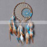 Crystal Dream Catcher Bedroom Decor, Wall Hanging, Lilac Dream Catcher Bohemian Feather Dream Catcher Crochet Dream Catcher thumbnail-1