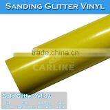 Factory Price Yellow Colored Glitter Sanding Vinyl Car Wrap Sticker thumbnail-1
