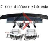 CLA260 to CLA45 W117 rear bumper diffuser with exhaust pipe