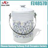 Stoneware Compost Pail,Ceramic Compost Crock thumbnail-1