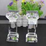 Factory Directly Sale Fashion Design European Style 130mm Clearly Color Crystal Candleholder Crystal Wedding Gift thumbnail-2