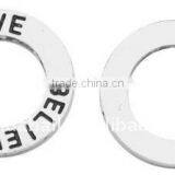 Tibetan Style Beads, Lead Free, Rondelle, Antique Silver, 14x1.5mm, 9mm Inner Diameter(TIBEP-A102076-AS-LF)