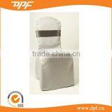 Elegant White Skirt Spandex Hotel Chair Cover for Wedding