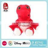 China Red Stuffed Sitting Dinosaur Toys Factory thumbnail-1