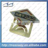 Custom Engraved Enamel Metal House Shape Paper Bookmark