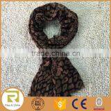 Wholesale 100% Polyester Leopard Print Fringed Shawl Scarf thumbnail-1