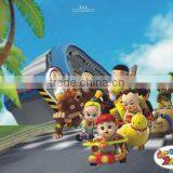 Kids Outdoor Table Mat for Play/ Printed Table Mat/ Carton Table Mat thumbnail-2