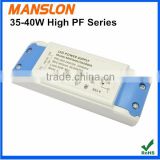 Waterproof IP67 high PF 40W 45W constant current LED driver power supply 900mA 1000mA