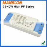 Waterproof IP67 high PF 40W 45W constant current LED driver power supply 900mA 1000mA