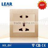 3D Texture Design N9 Series Plastic Plug Socket