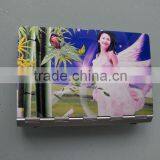 Metal Cover Decorative Patterns Memo Pad With Pen