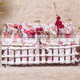 Set of 4 Cut Out Paper Rope Weaved Storage Baskets thumbnail-1