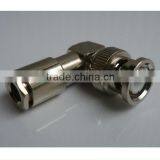 RF Coaxial Connector BNC Male Right Angle Clamp for LMR195/RG58/RG400