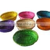 Colorfull cheap price small bamboo basket