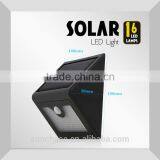 Unique but Practical Out Door Waterproof Solar Powered Security Light, 16 LEDs Solar Motion Sensor Light thumbnail-1