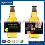Bottle Sticker, Custom Waterproof Juice Honey Soft Driink Glass Transparent Beer Bottle Labels, Beer Label Printing Size Quality Choice thumbnail-4