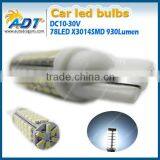 Super White T10 Ba9s 3014 SMD 78 LED Car Side Wedge Light Lamp Bulb thumbnail-4