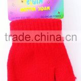 custom cheap acrylic knit blank magic mitten