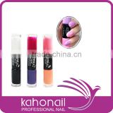 2014 yiwu cheap wholesale and hotsale factory outlet nail polish new dual ended nail polishes with SGS MSDS and private label