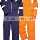 Flame retardant cotton reflective coverall