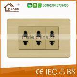 Alumiunm Material 2pin Multifunction Sockets, Universal Sockets for Gabon Market thumbnail-3