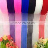 New Custom Cheap Christmas Packing Sheer Organza Florist Ribbons For Wrapping thumbnail-4