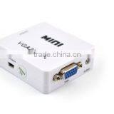 Hot Sell Mini VGA TO HDMI Converter , Vga2hdmi Converter Dengan With Audio 1080P 3D thumbnail-3