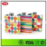 6 oz high grade stand metal hip flask