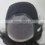 100% Human Remy Hair Full Lace Wigs 8 INCH Black Color thumbnail-1