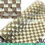 8*8 Square Glass Stone Mesh Roll 24*40 cm Hot Fix Glue Mesh Trimming thumbnail-1